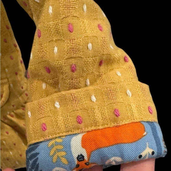 Matilda Jane Girl’s Going Easy Jacket Buttons Scalloped Placket Pleated Hem Sz 4 - Picture 7 of 9